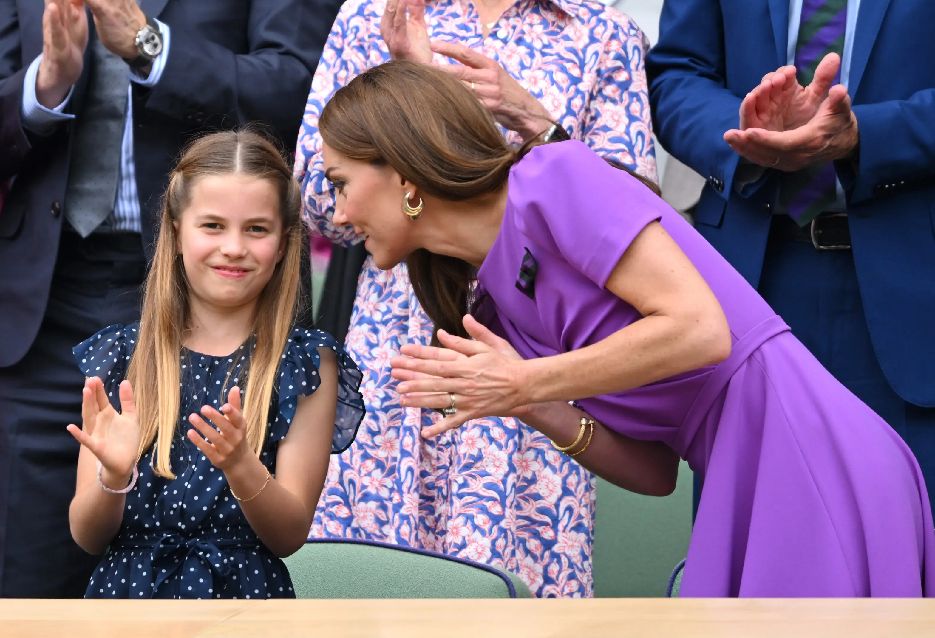 Princess Charlotte attended the Wimbledon final with her mum on Saturday. (Karwai Tang/WireImage)