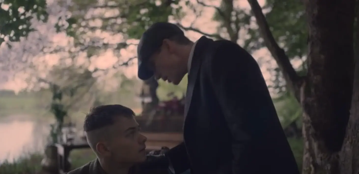 Tommy whispered something to Duke (