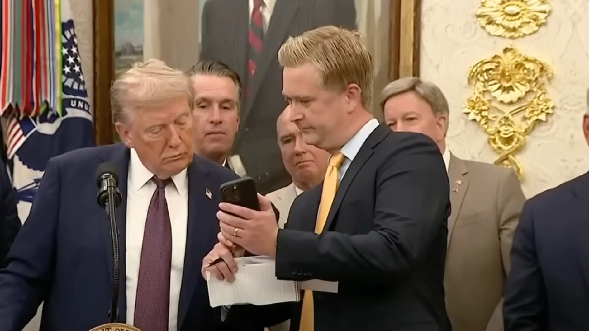 Trump blames AI over bizarre White House video but people are quick to spot major 'lie'