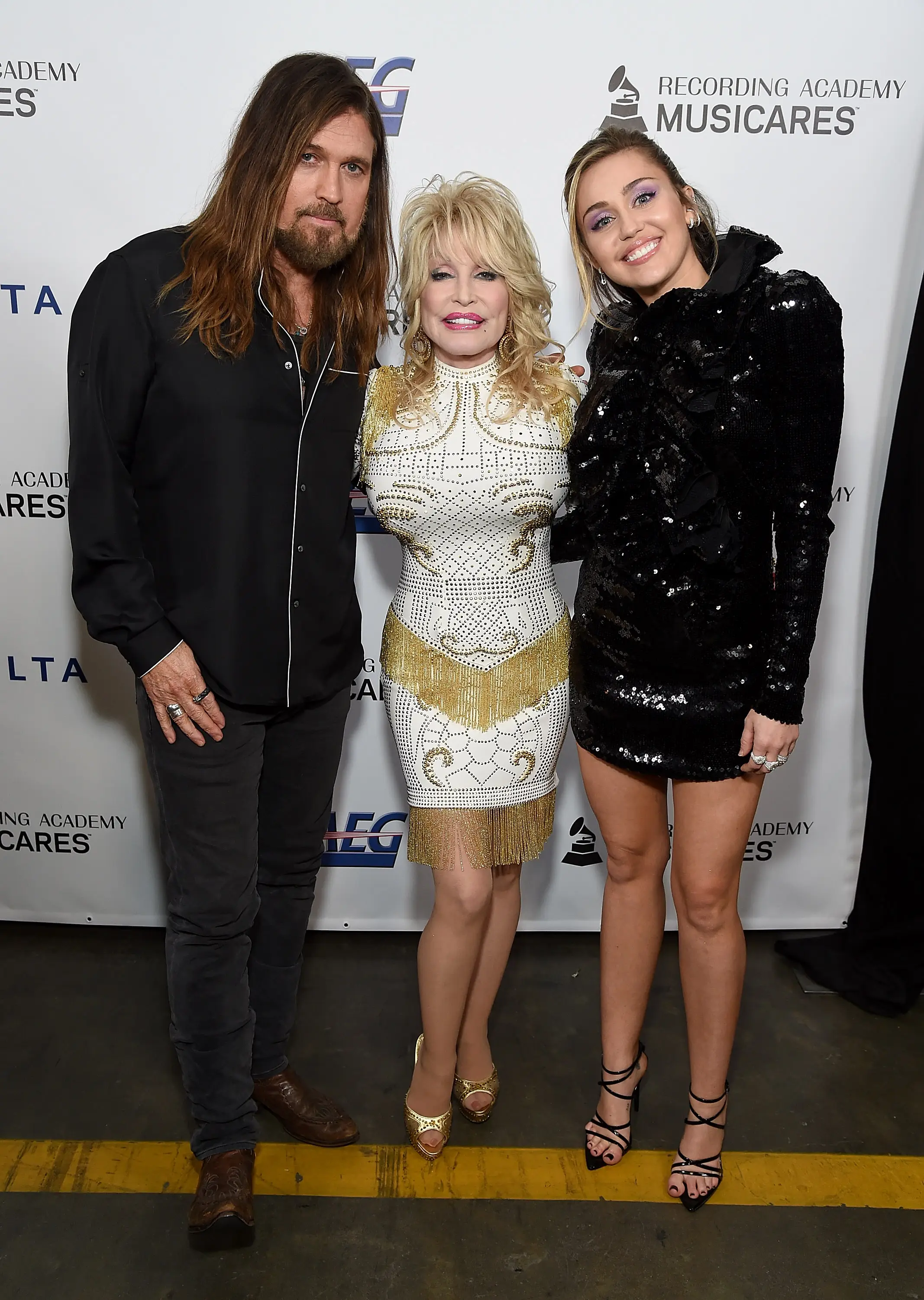 Dolly Parton was also Miley Cyrus' godmother (Michael Kovac/Getty Images for NARAS)