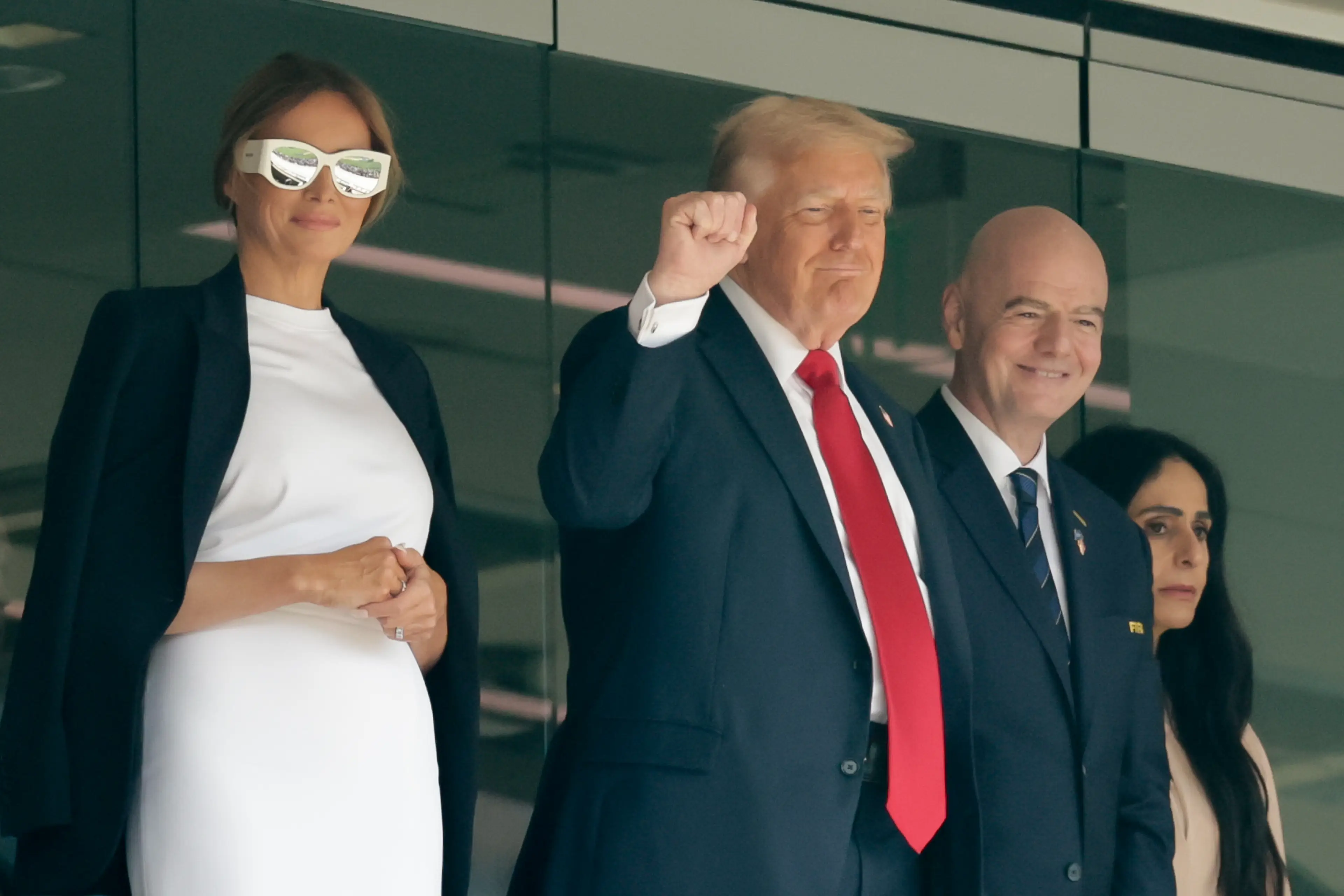 A lip reader has claimed to reveal what Trump asked Melania during their recent public appearance (Rich Graessle/Icon Sportswire via Getty Images)