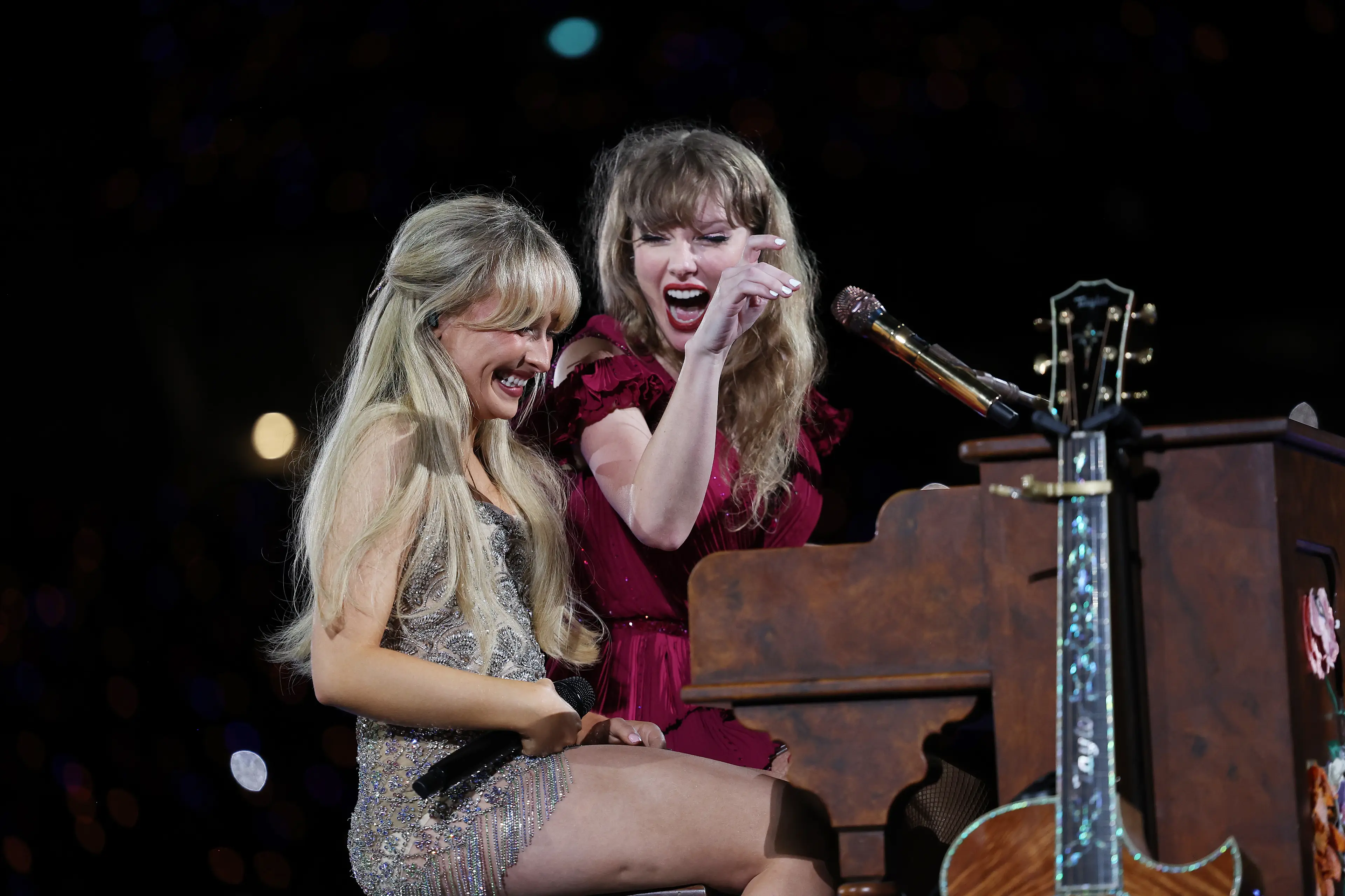 Sabrina Carpenter claims she didn't ask 'permission' from Taylor Swift to work with Kim Kardashian. (Don Arnold/TAS24/Getty Images for TAS Rights Management)