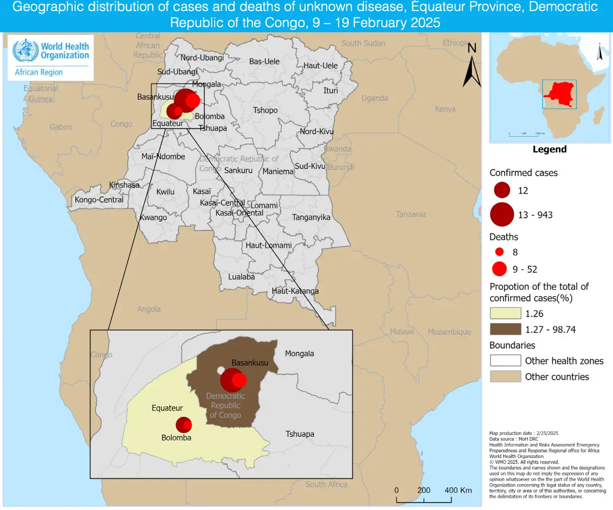 The WHO has been updating on the crisis via bulletins (World Health Organisation)