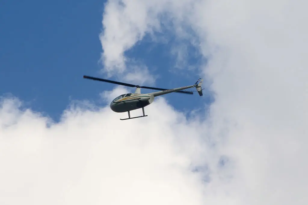 The helicopter was a Robinson 44 (Maksim Konstantinov/SOPA Images/LightRocket via Getty Images)