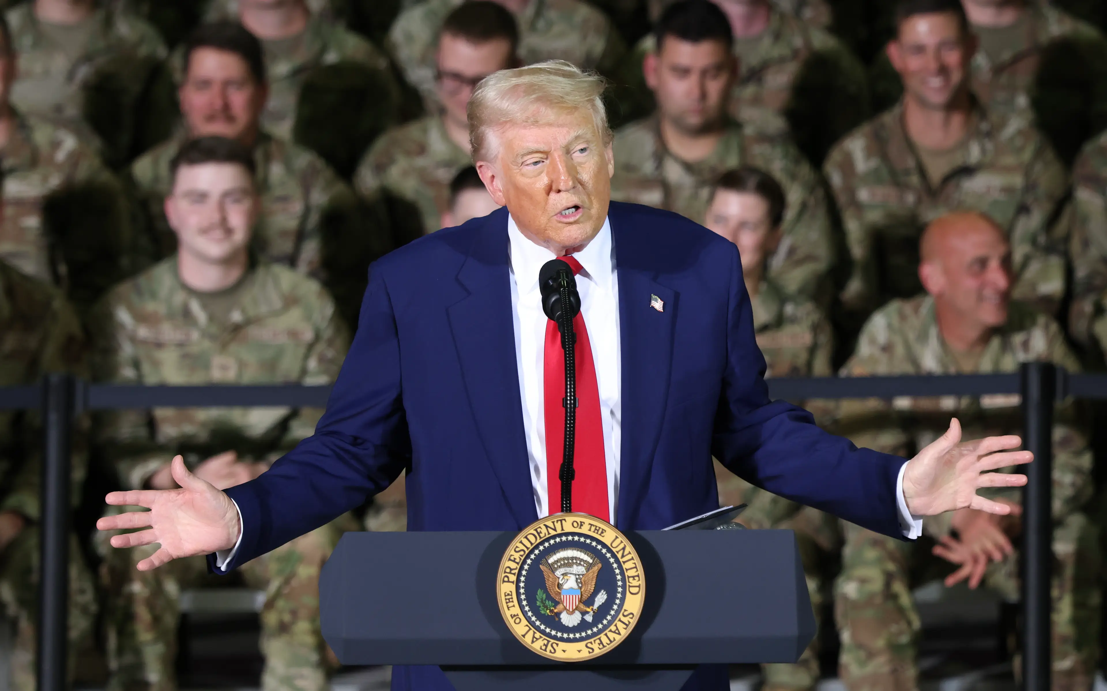 Donald Trump avoided being drafted in the army five times (Scott Olson/Getty Images)