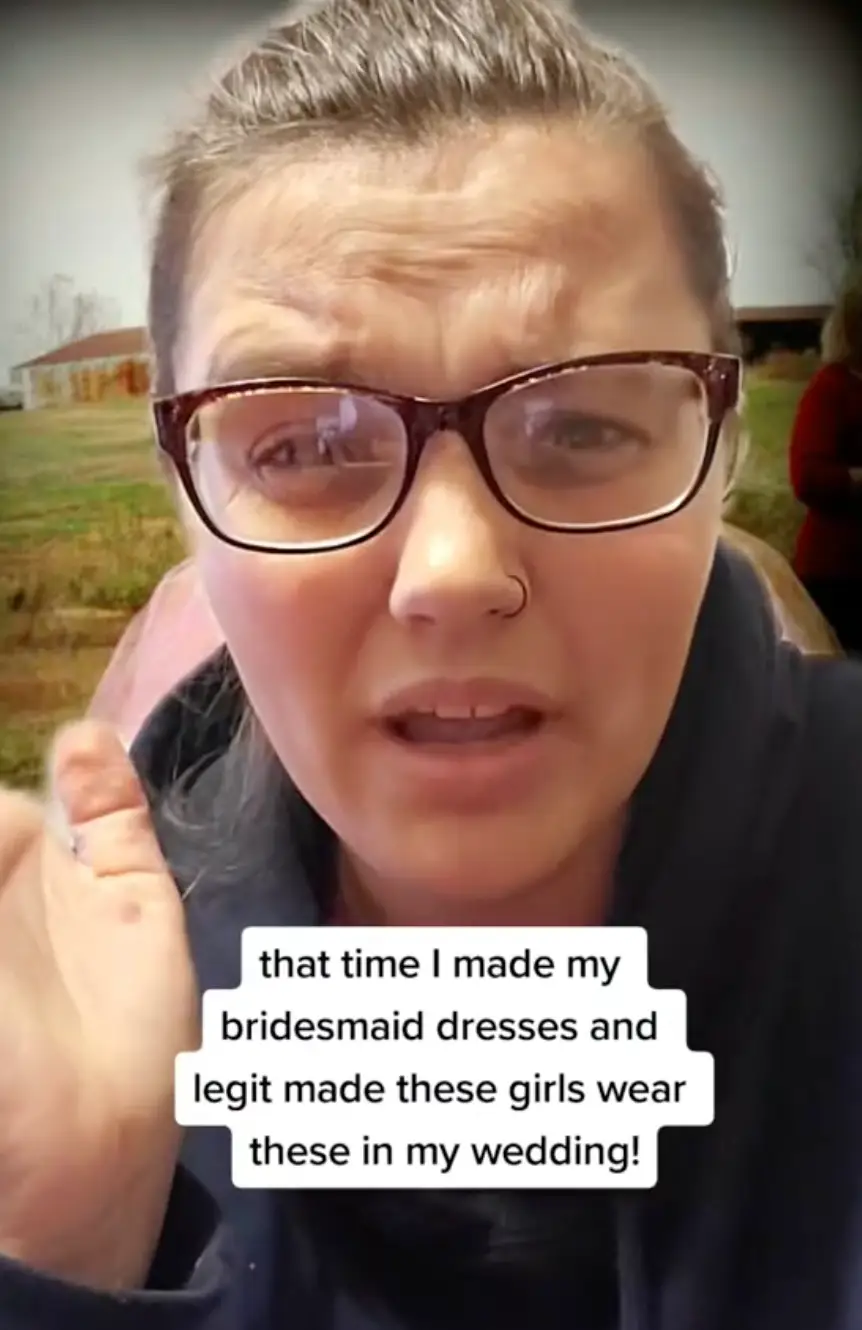 The woman shared the throwback photos (