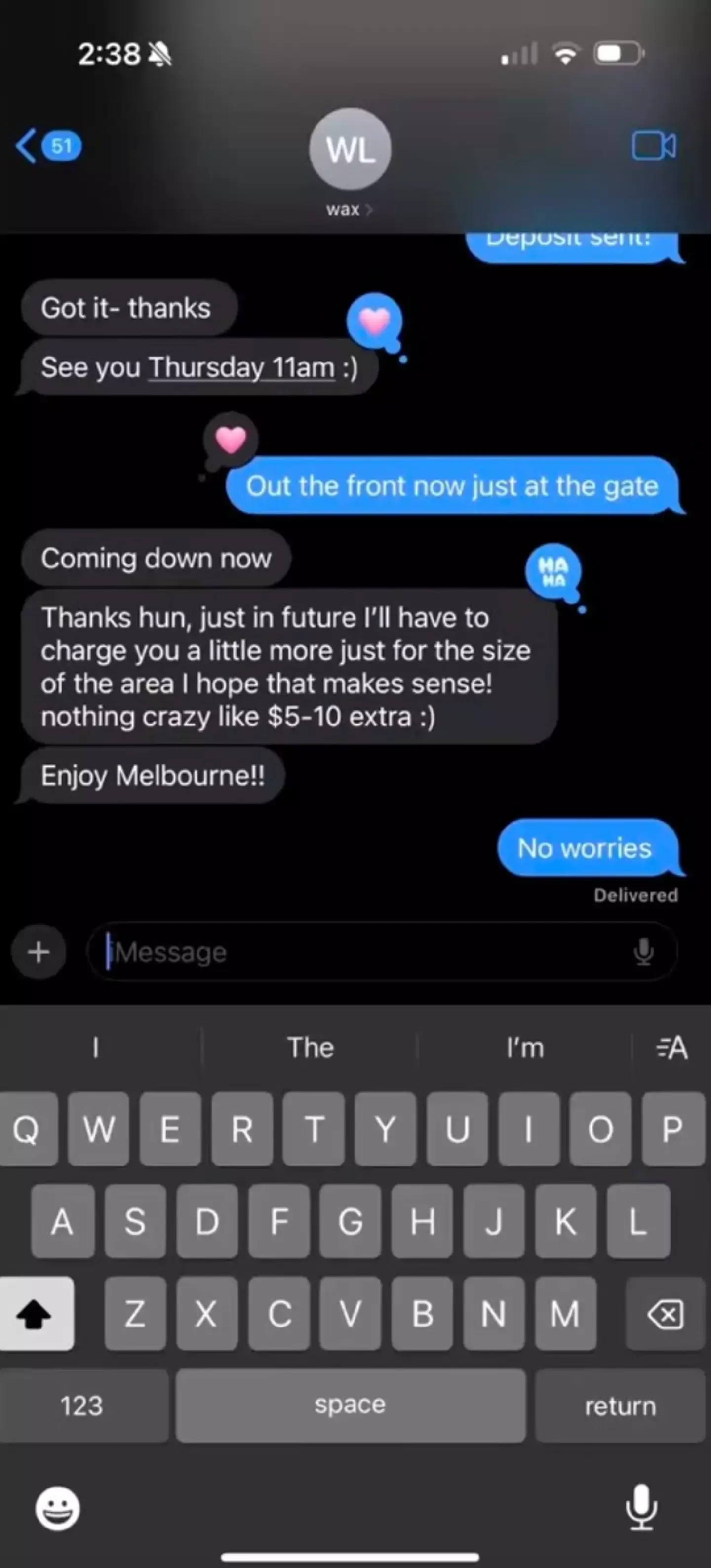 How would you feel getting this from your beautician? (Sarah Button) (