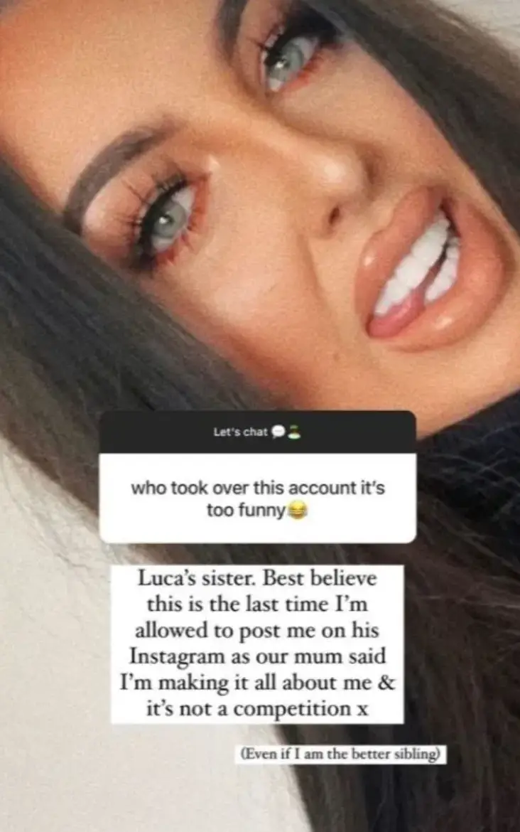 Claudia has been looking after Luca's accounts.