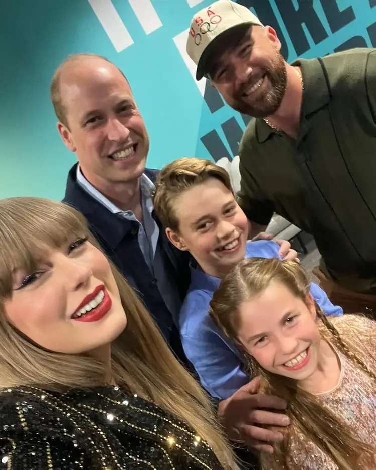 Taylor and Travis met the Royals earlier this year (Instagram/@taylorswift)