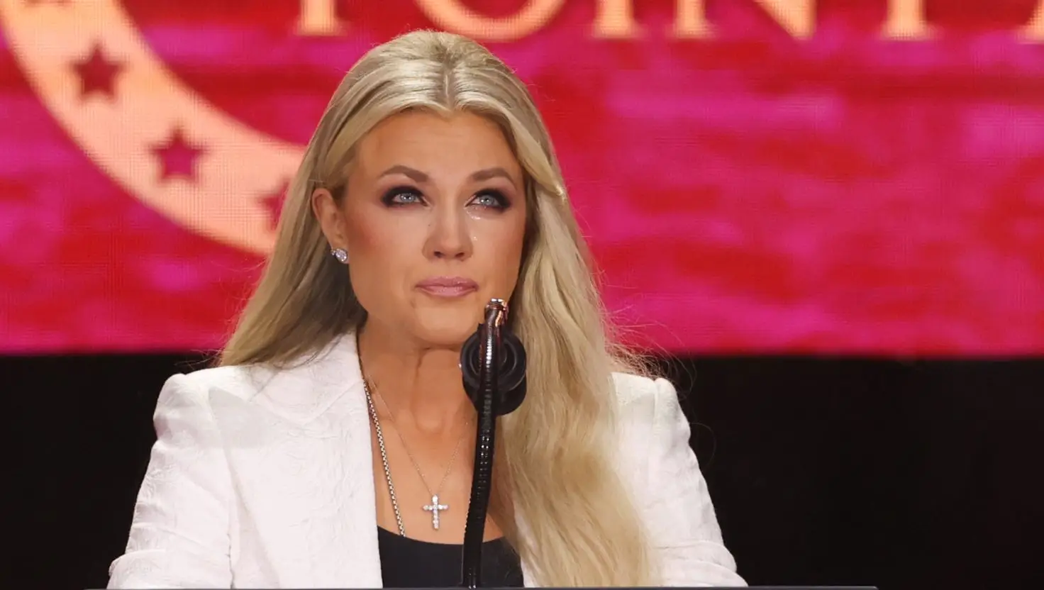 Erika Kirk's speech apparently inspired Tim Allen to forgive his father's killer (Kristina Bumphrey/Variety via Getty Images)