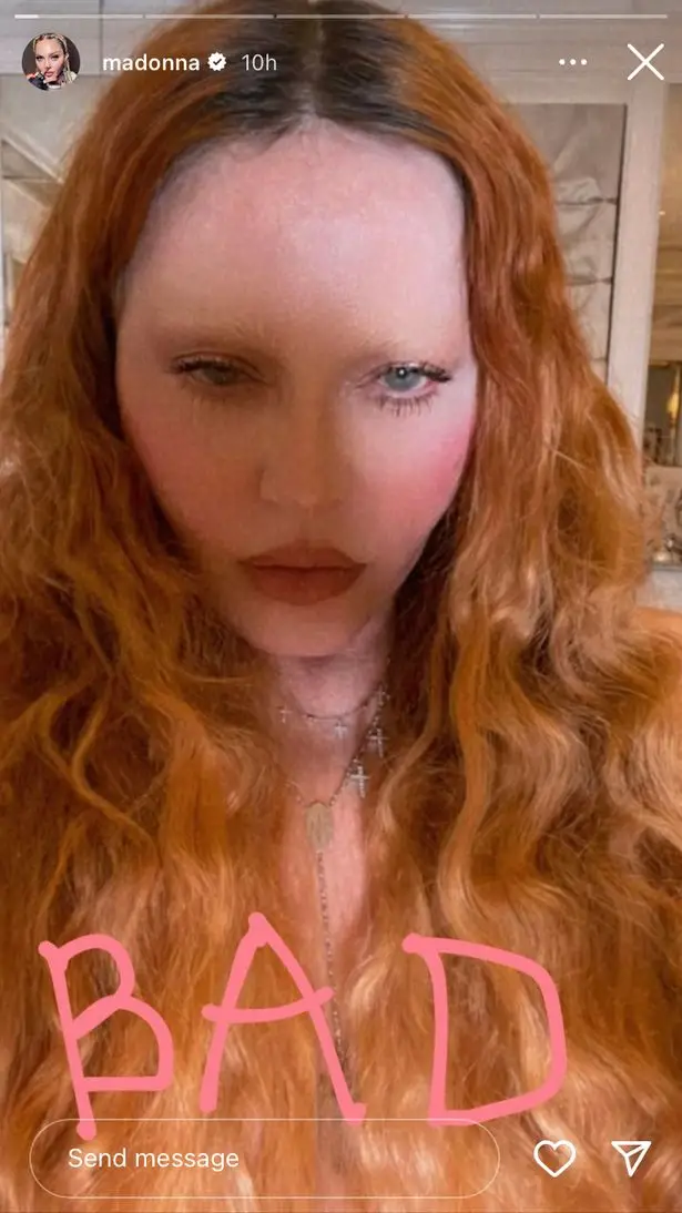 The star shared the risque posts last week.