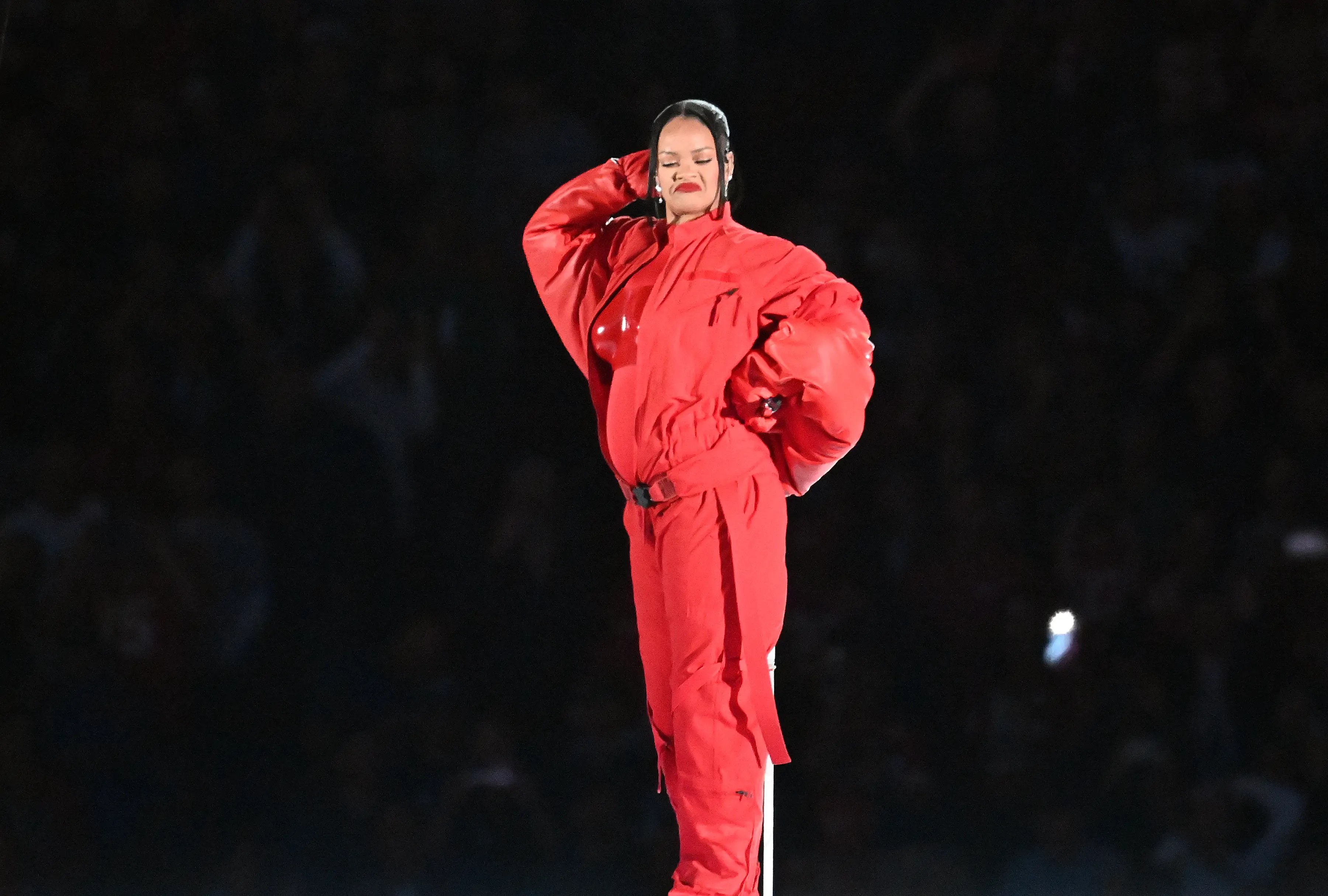 Rihanna announced her pregnancy at the Super Bowl earlier this year.