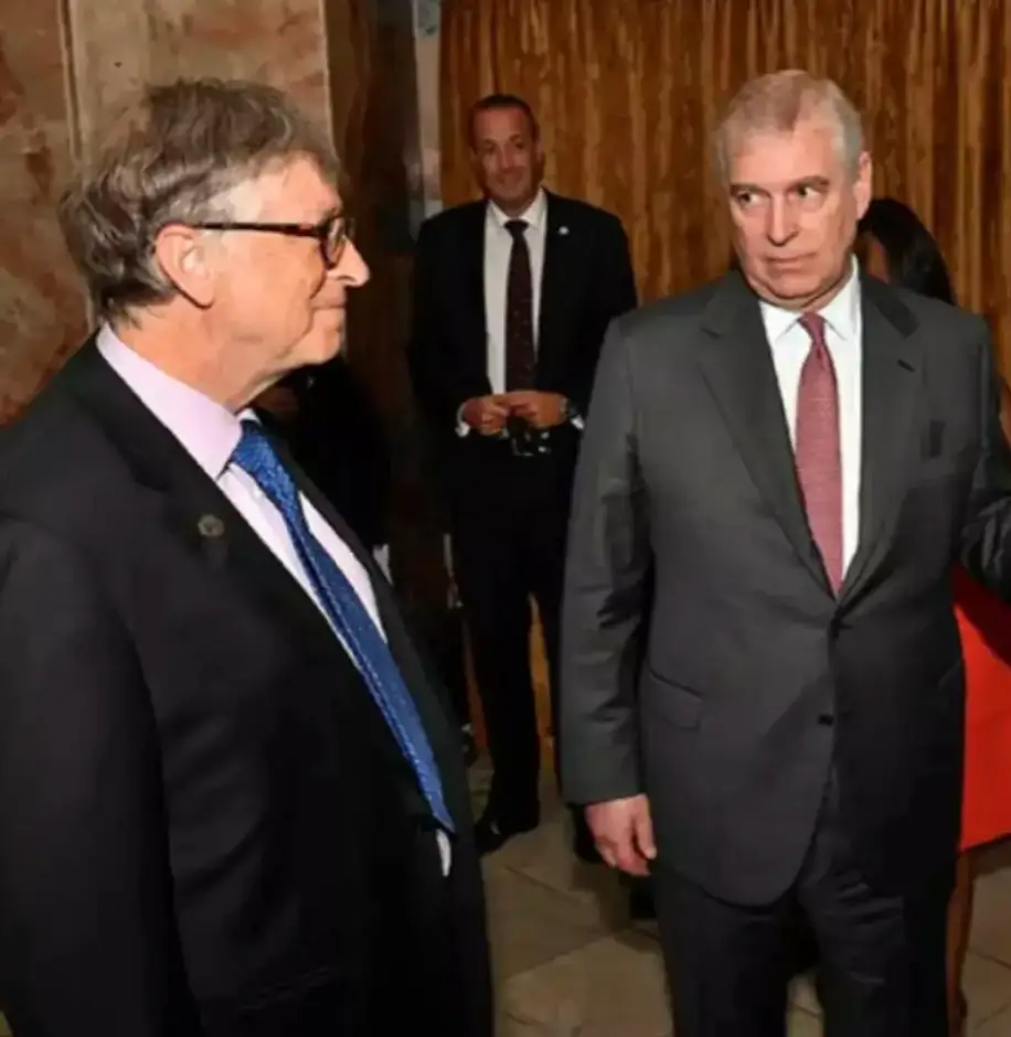 Gates is also seen chatting with Andrew (House Oversight Committee)