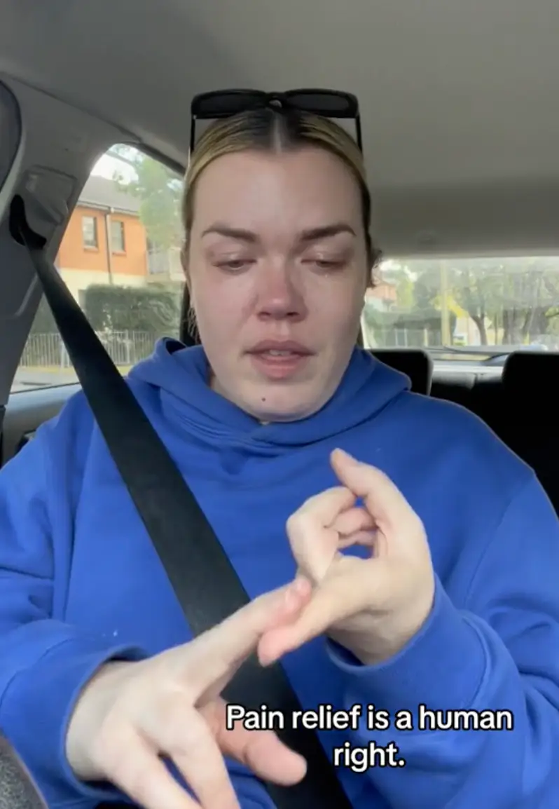 Anna suffers intense pain because of her chronic condition.