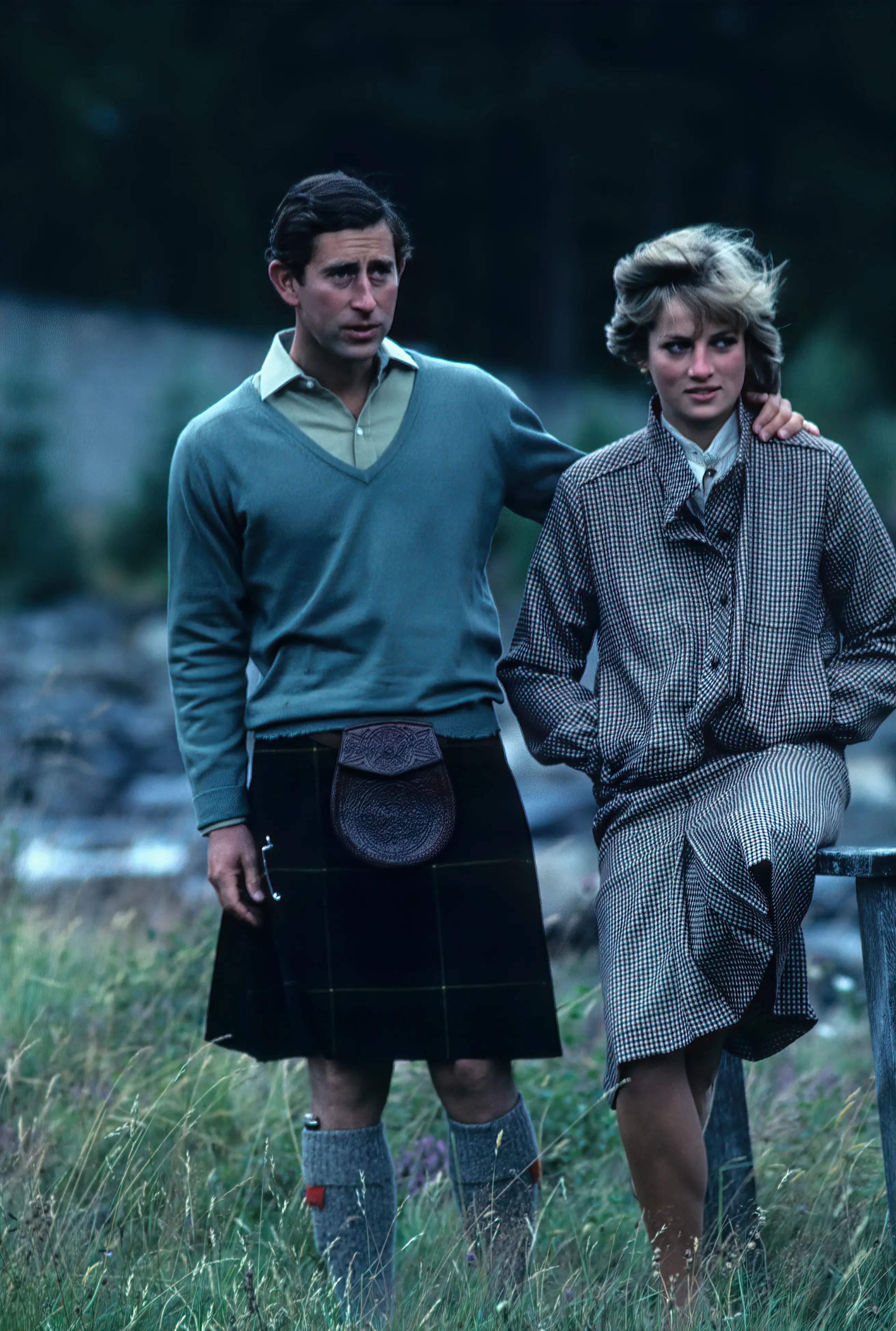 The couple were the same height (John Scott/Princess Diana Museum/Getty Images)