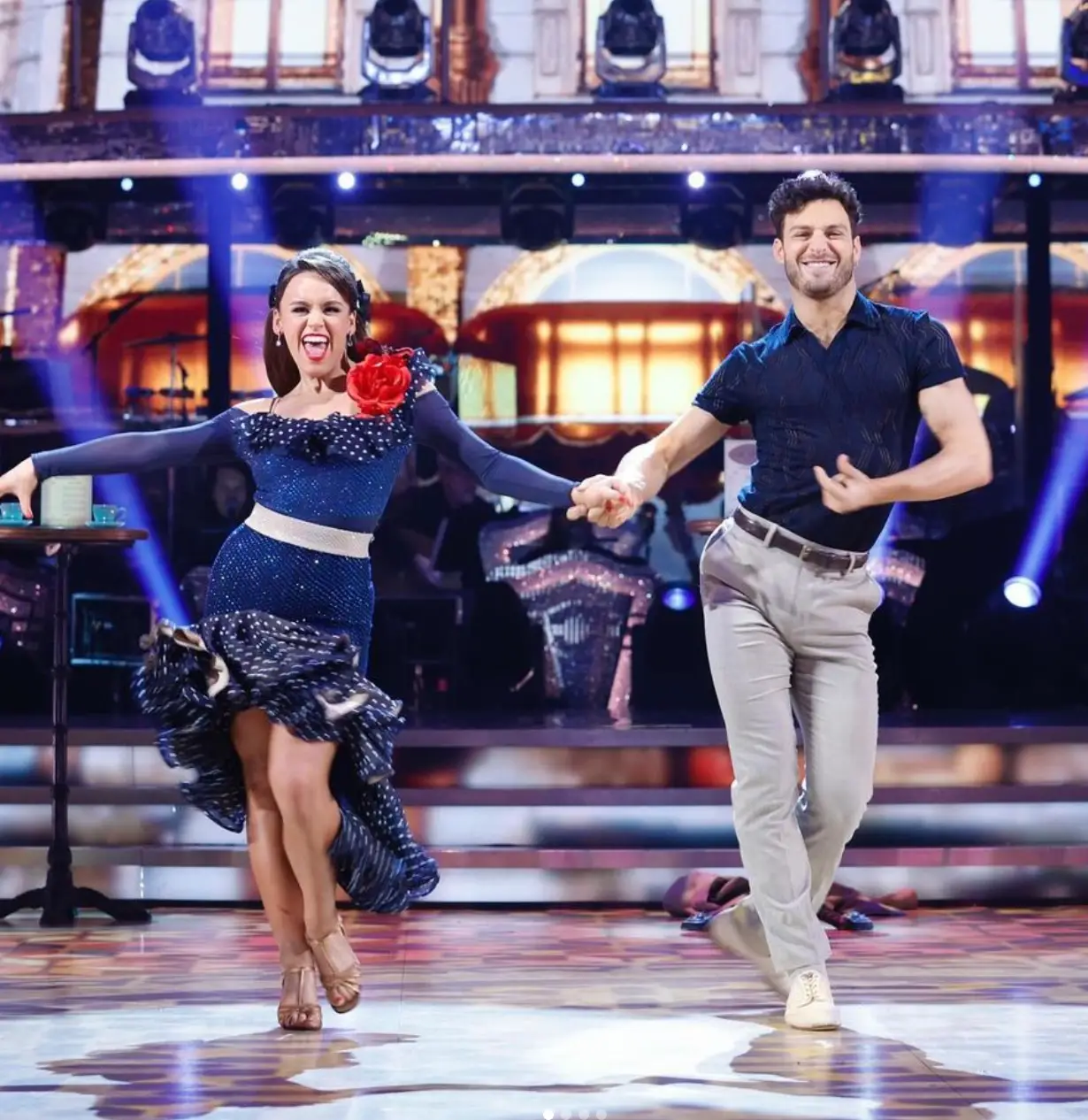 Coronation Street actor Ellie Leach and her partner Vito Coppola.