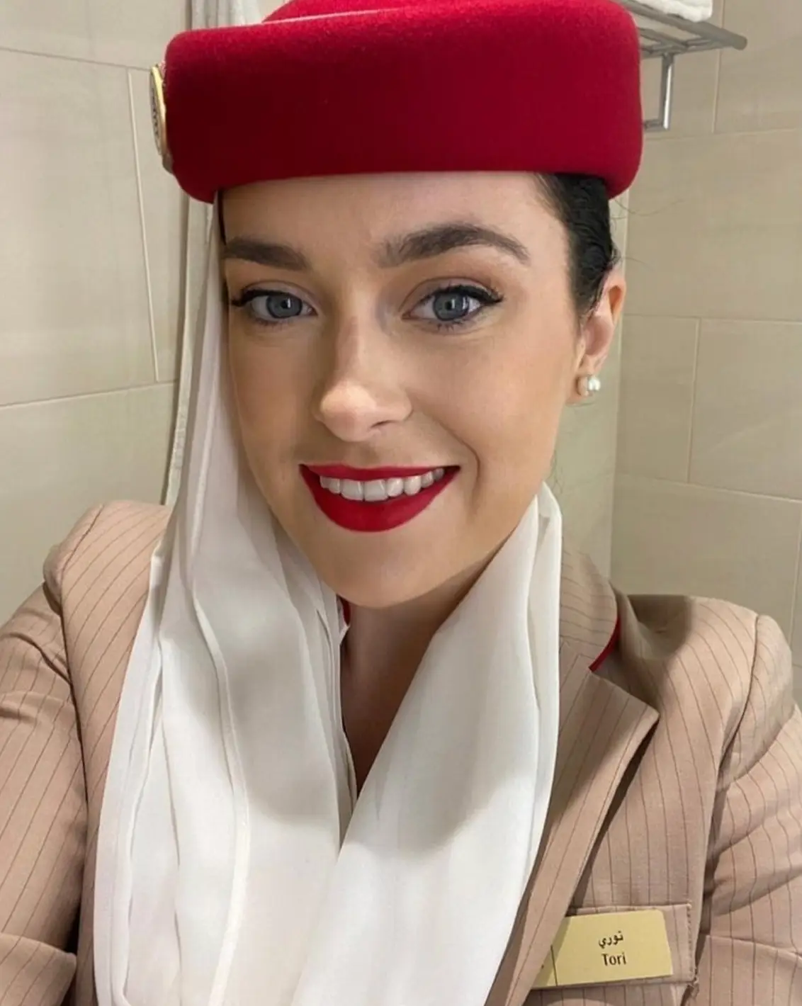 Irish flight attendant Tori Towey is facing a travel ban preventing her from leaving Dubai. (Detained in Dubai)