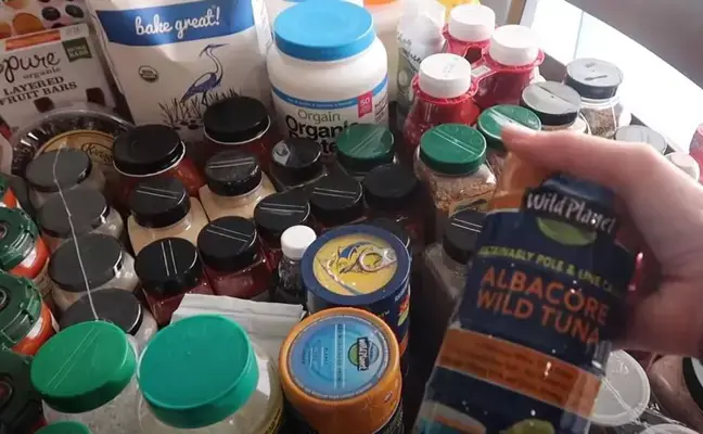 Her shop included 425 cleaning wipes, 90 rolls of toilet paper, 36 packs of butter and 30 eggs.