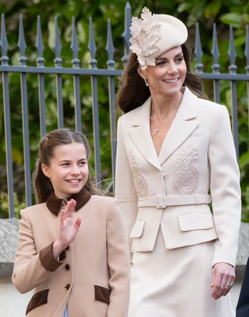 Fan were undecided over whether Charlotte looks most like her mum, or the late Queen or Princess Diana (Mark Cuthbert/UK Press via Getty Images)