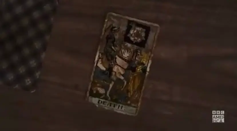 A 'death' tarot card can be seen in the trailer. (