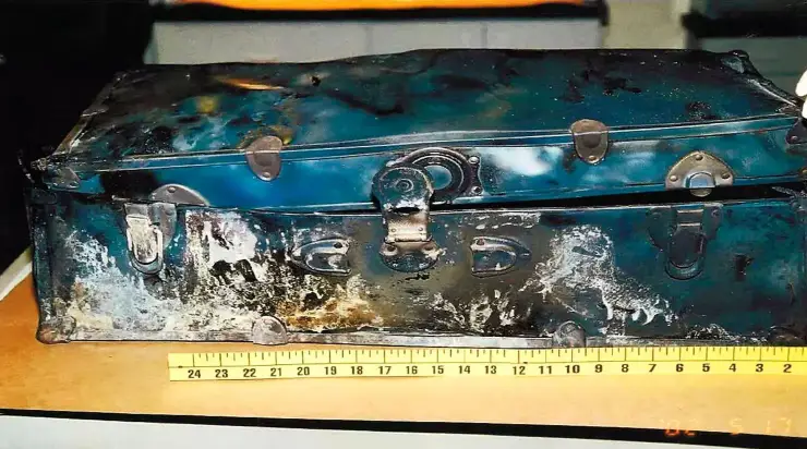 The unknown person was found in a footlocker. MICHIGAN STATE POLICE; EATON COUNTY SHERIFF'S OFFICE