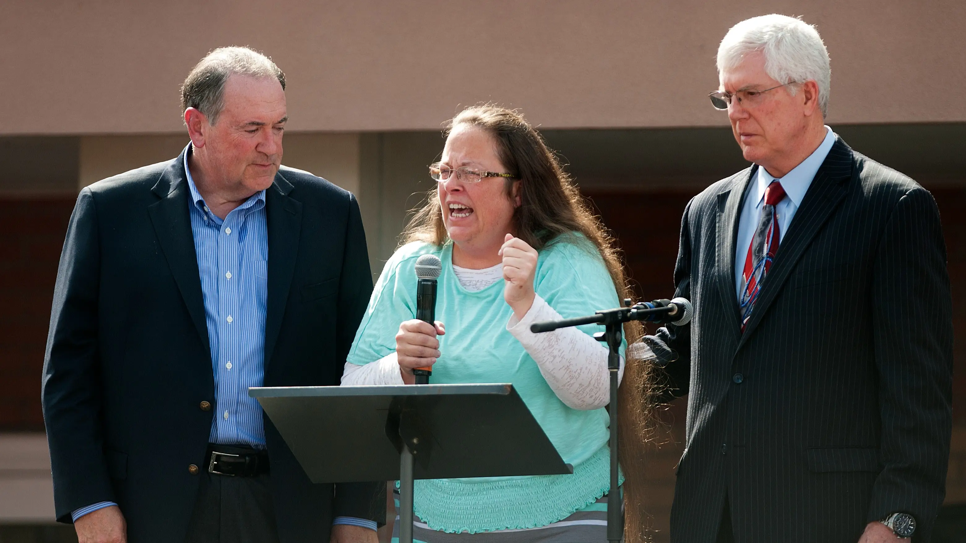 Woman with three divorces and four kids out of wedlock is trying to overturn same-sex marriage ruling