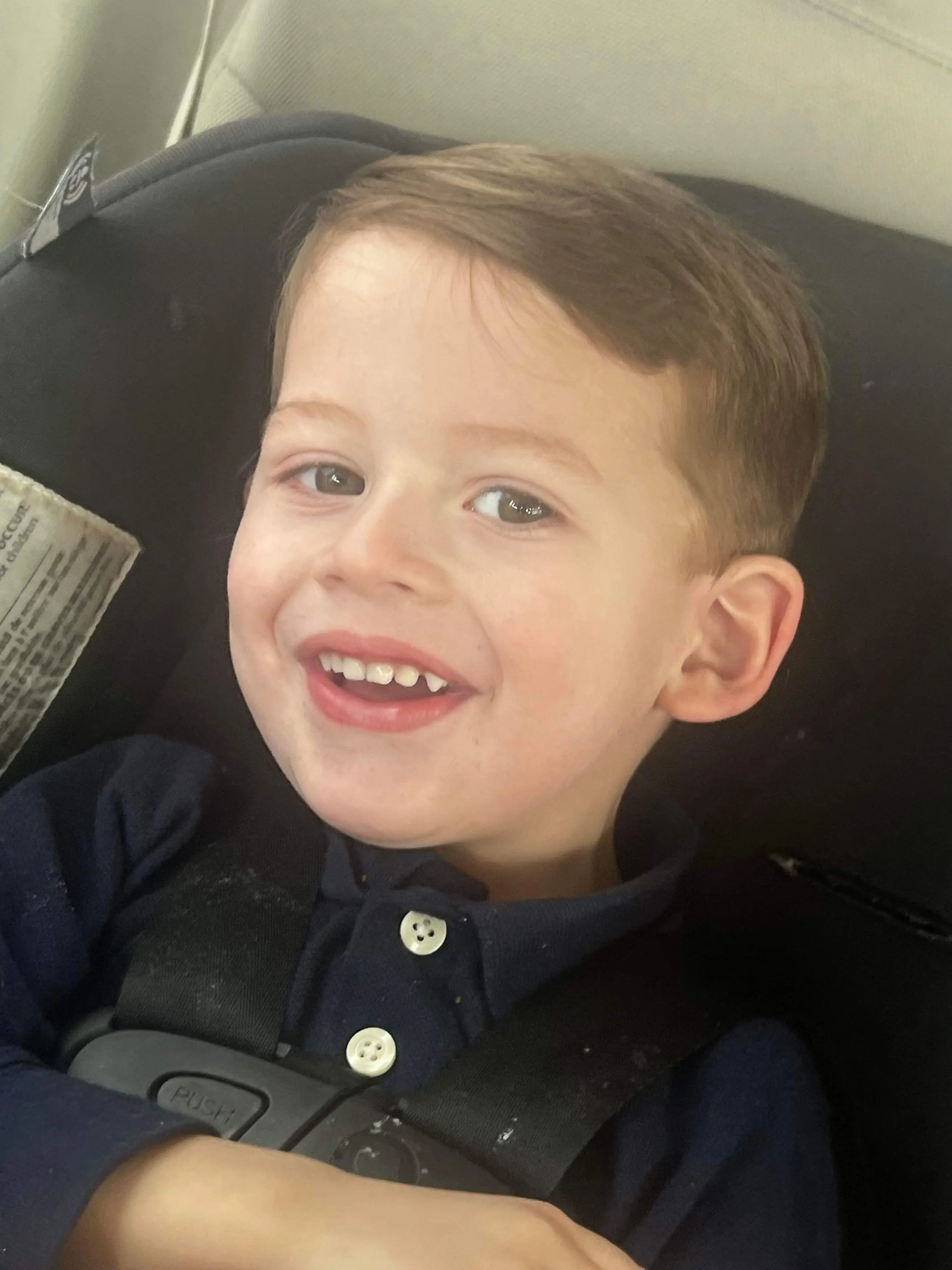 Ezra has now had his neck brace removed. (Kennedy News and Media)