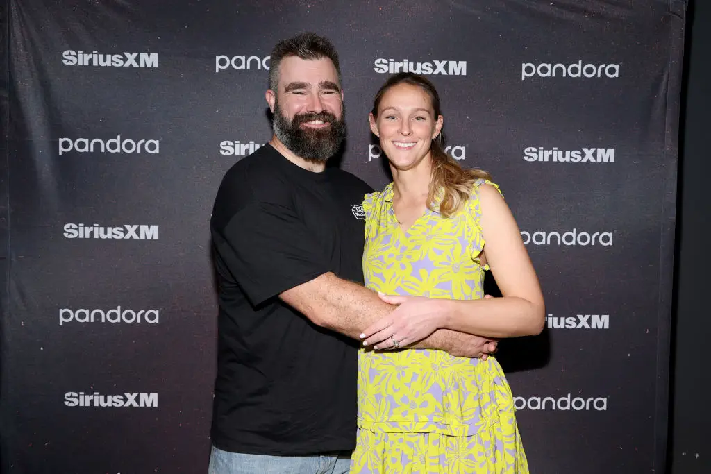 Jason and Kylie Kelce (Mike Coppola / Staff/ Getty)