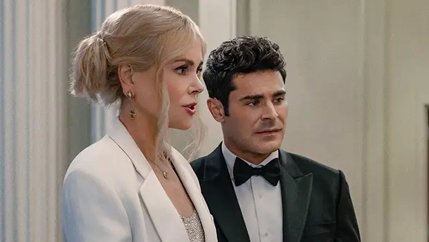 Zac Efron and Nicole Kidman in A Family Affair. (Netflix)
