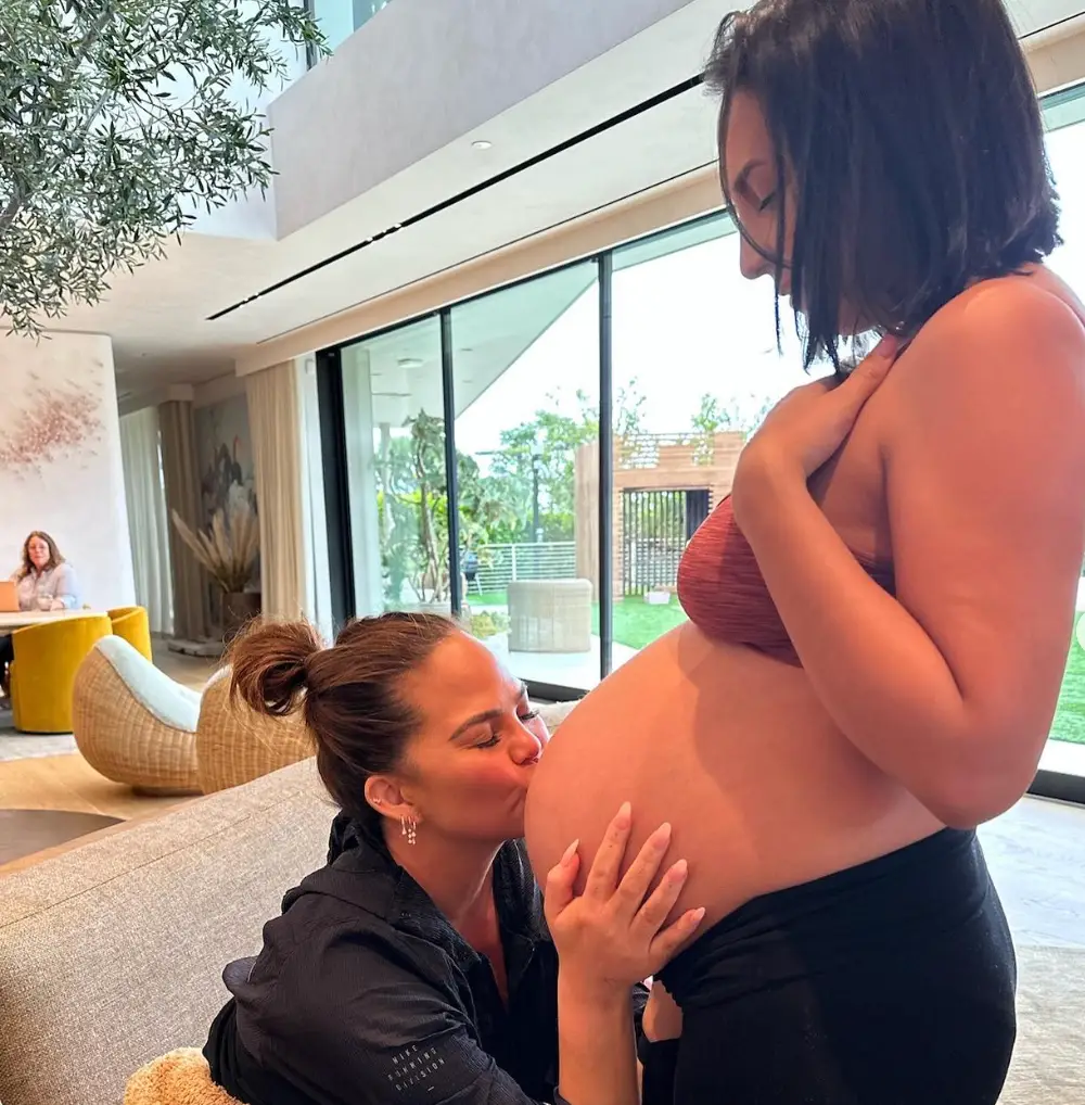 Alexandra and Teigen gave birth months apart.