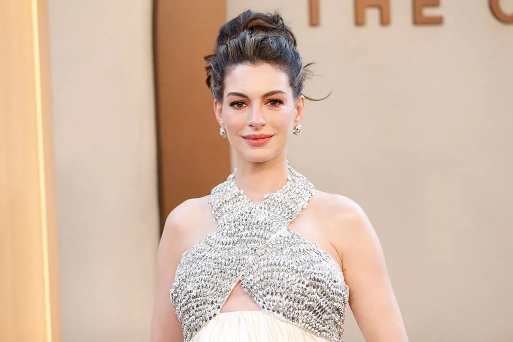 Anne Hathaway is expecting her fourth child but shared some horrifying advice she got when she was young (Photo by Dominik Bindl/FilmMagic)