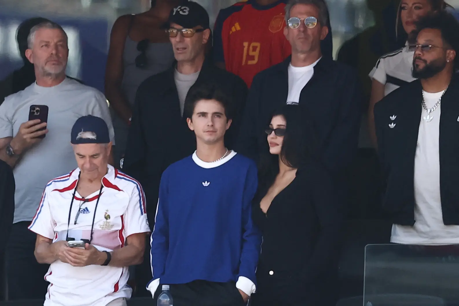 Timothée Chalamet watched the final alongside Kylie Jenner (CHARLY TRIBALLEAU / AFP via Getty Images)