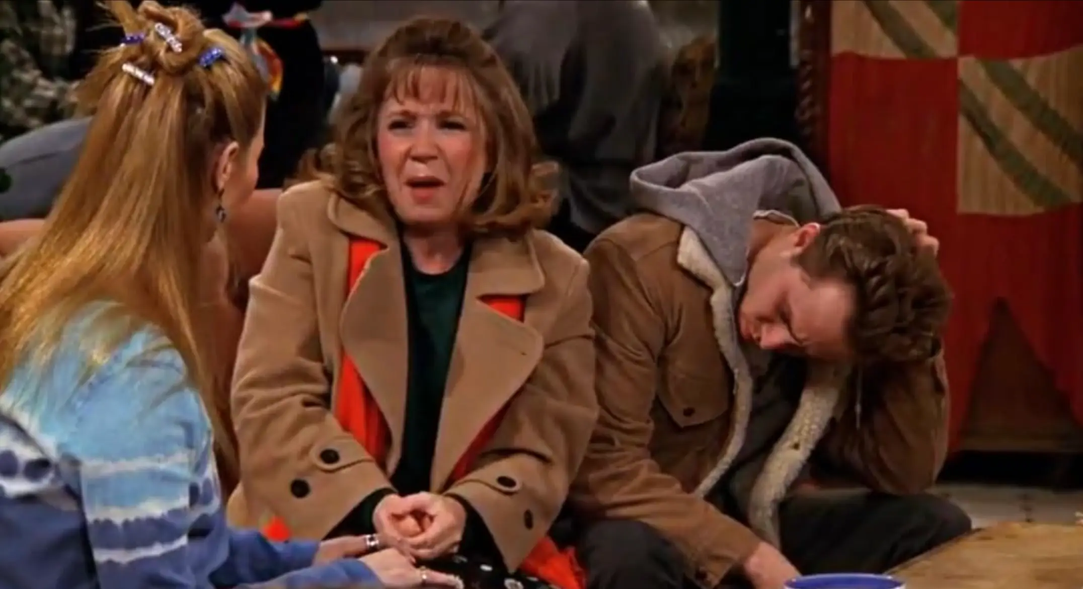 The episode saw Phoebe discover she was having Frank Jr and Alice's triplets. (NBC)