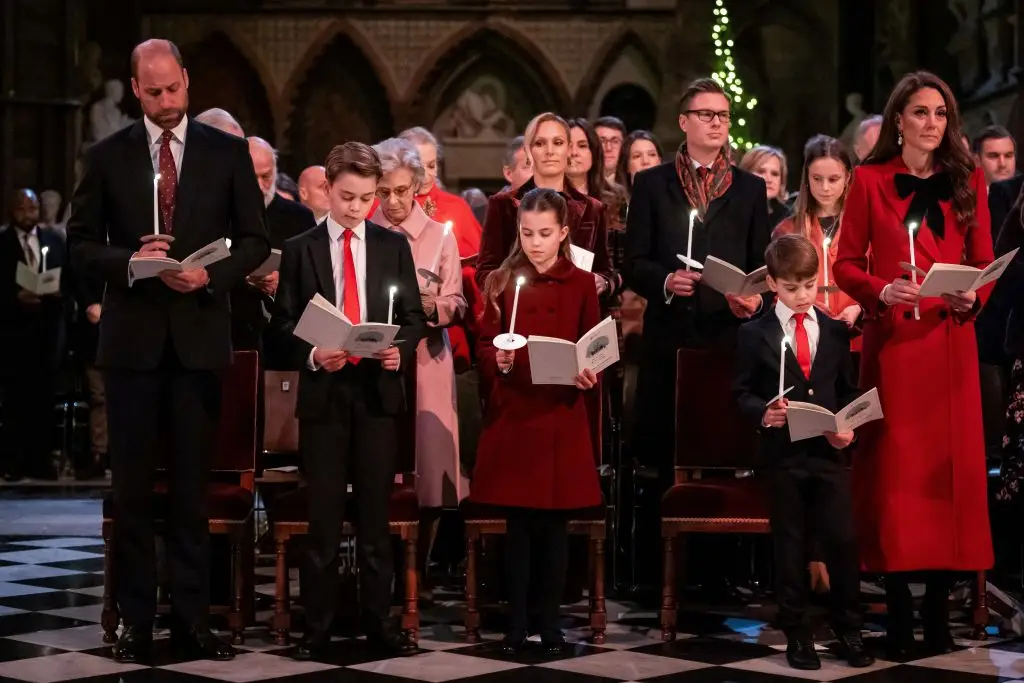 The Together at Christmas carol service took place on 6 December (AARON CHOWN/POOL/AFP via Getty Images)