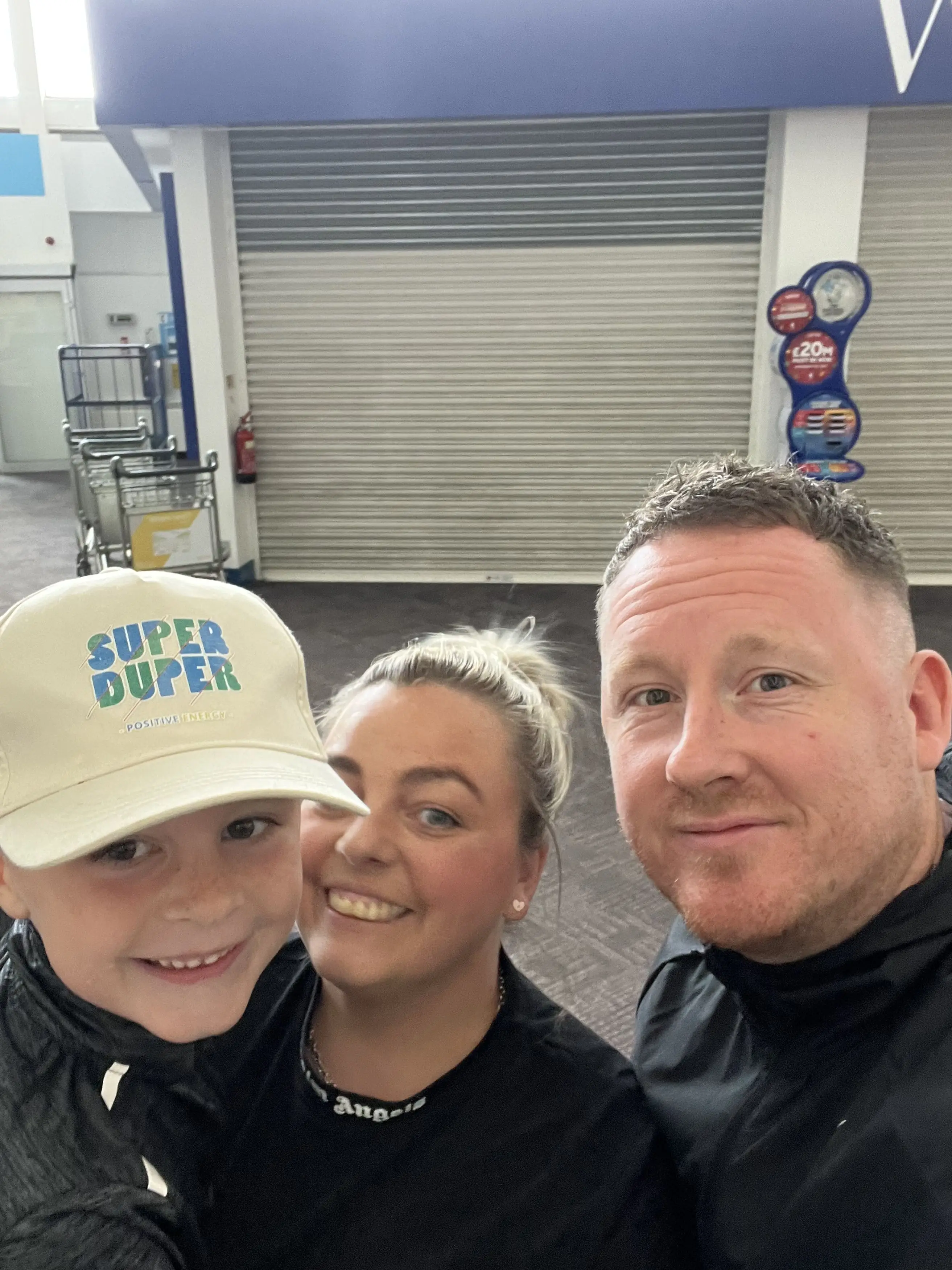 The mum claimed she woke up to find her son Kaiden holding her hand. (Kennedy News and Media)