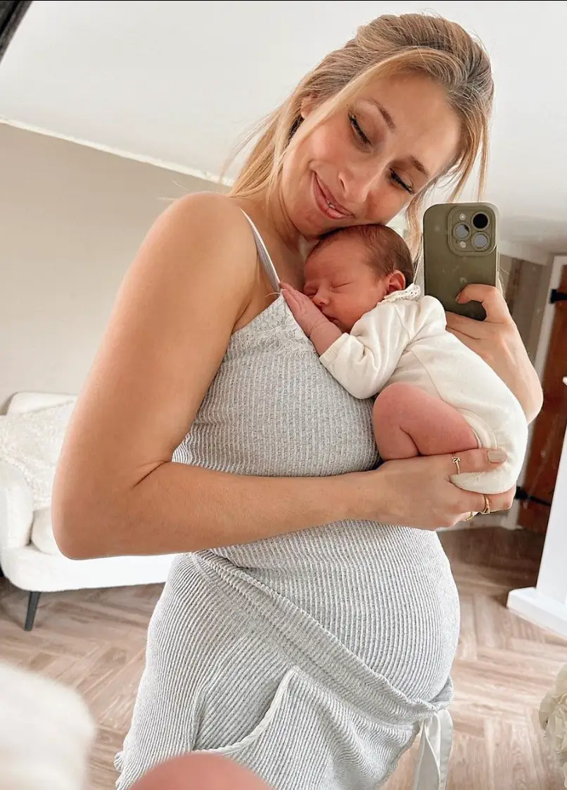 Baby Belle is Stacey's fifth child.