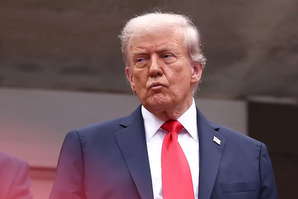 The Trump administration is reportedly 'exploring ways' over taking over the 9/11 memorial and museum in New York (CHARLY TRIBALLEAU / Contributor / Getty Images)