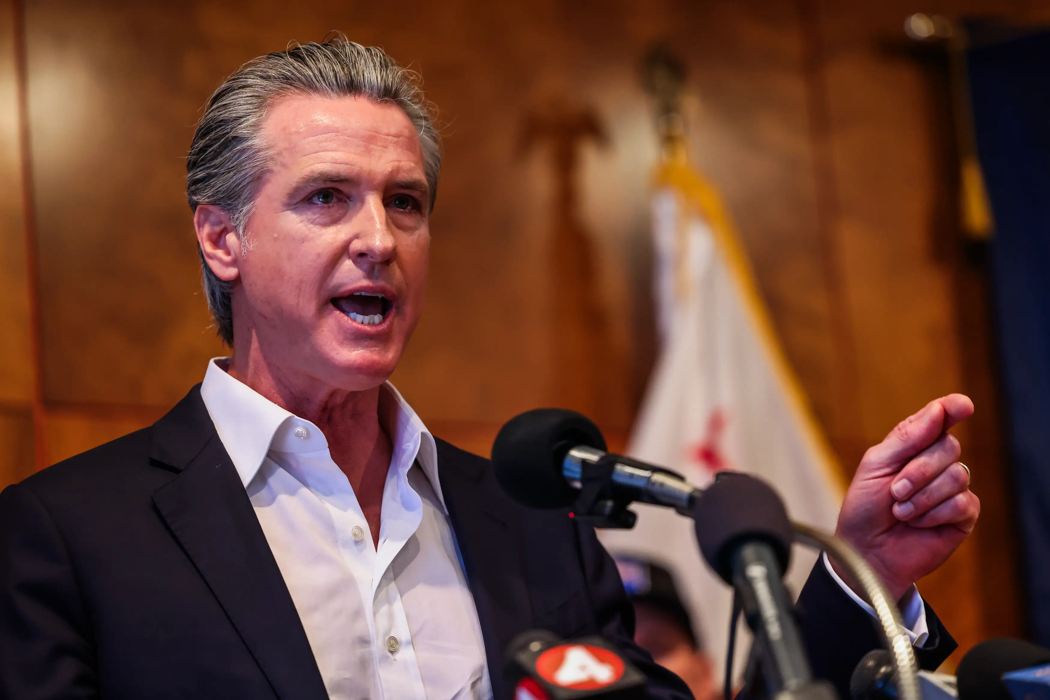 Newsom also spoke out (Gabrielle Lurie/San Francisco Chronicle via Getty Images)