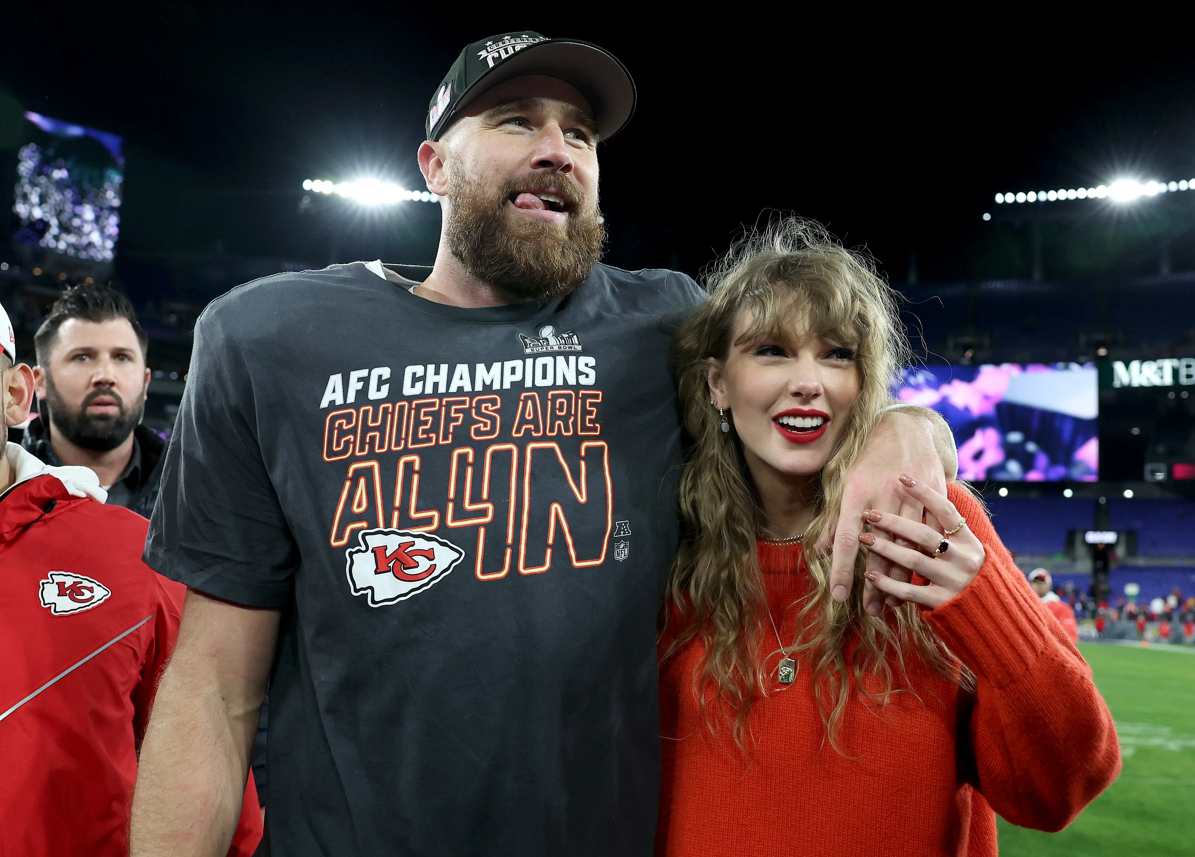 Kelce and Swift had 1,000 people on their guest list (Patrick Smith/Getty Images)