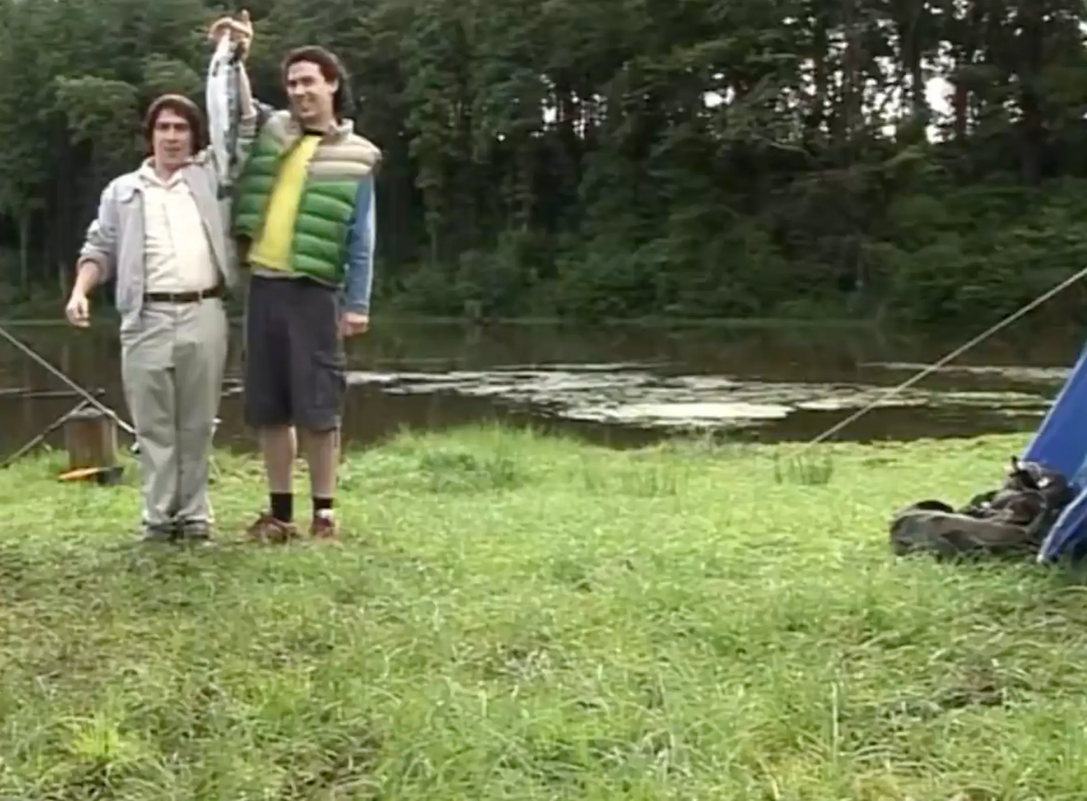 Fans were buzzing to finally see footage from Bryn and Jason's infamous fishing trip (BBC)
