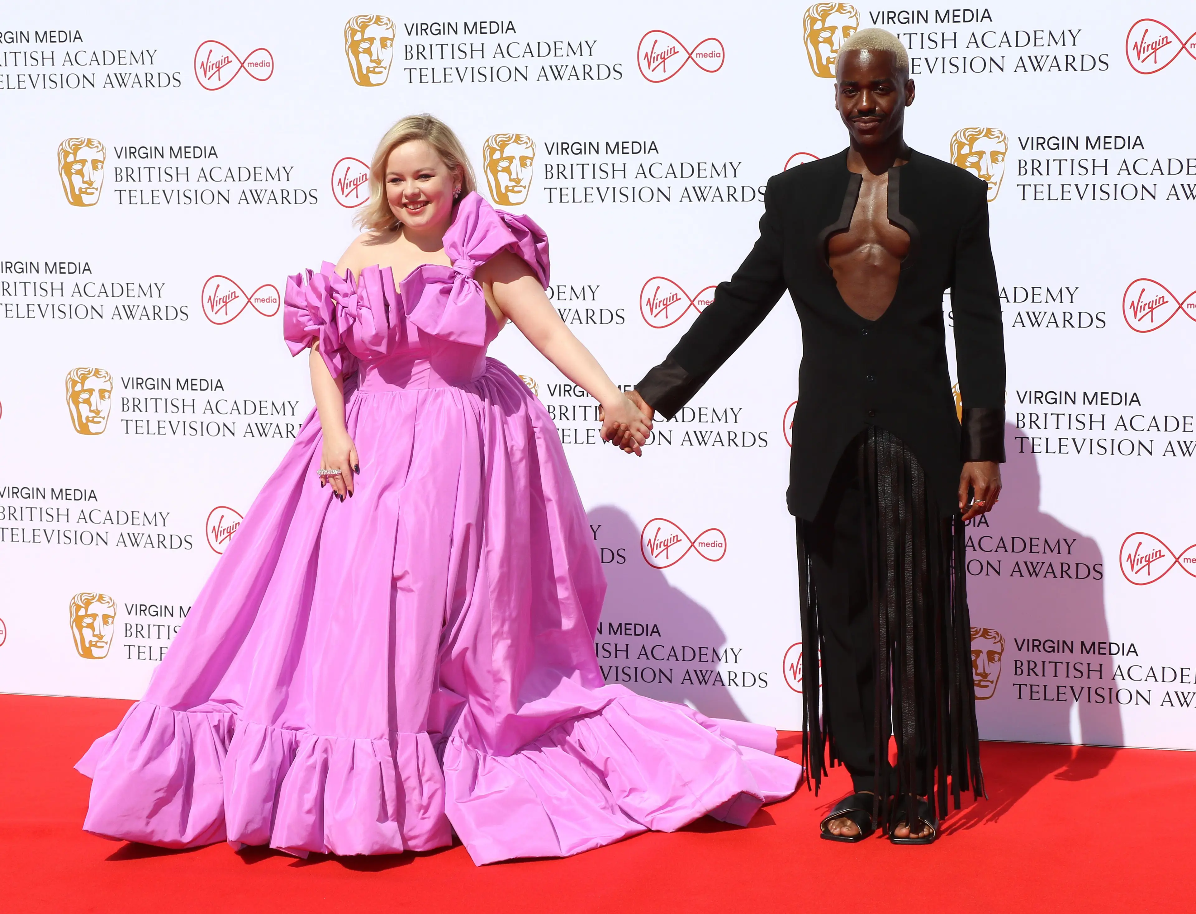 Ncuti Gatwa and Nicola Coughlan walked the red carpet at the 2022 BAFTAs.