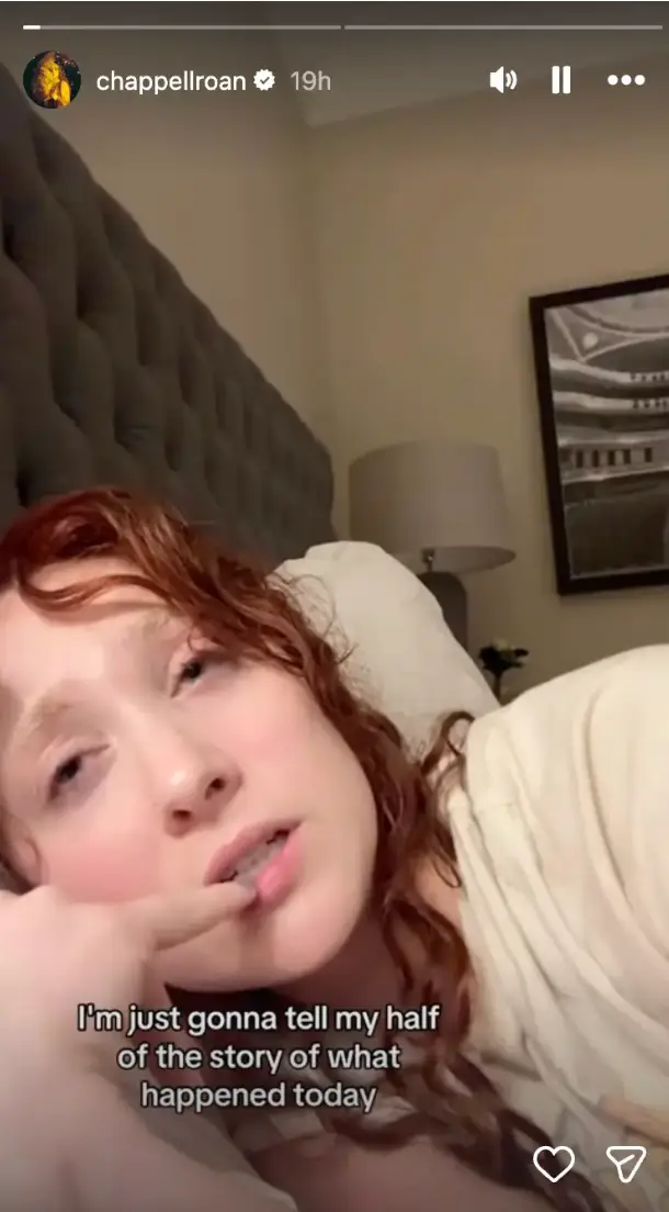 Roan also shared her side of the story on social media (Instagram/@chappellroan)