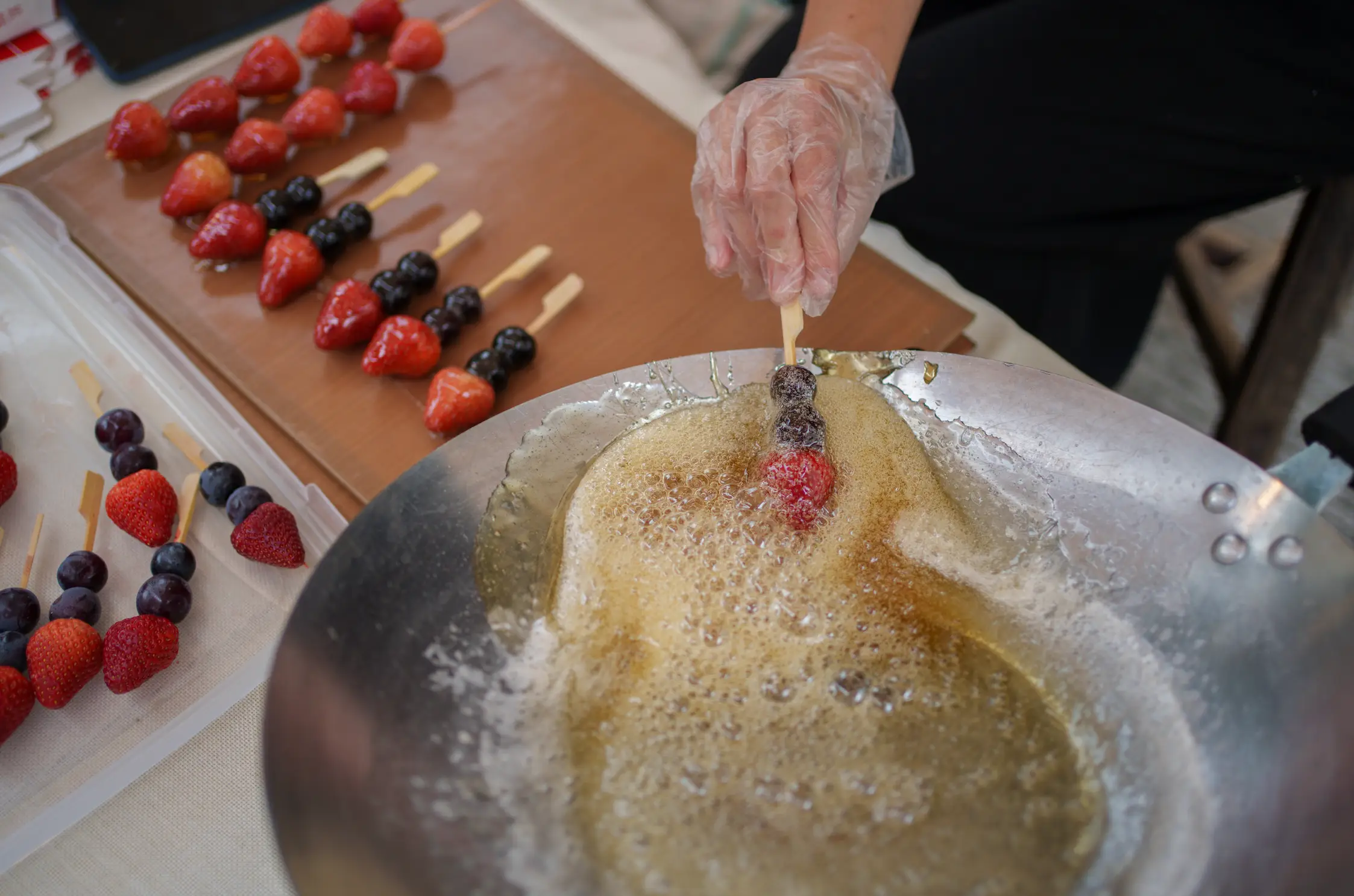 The solution is formed by melting sugar with water (Wengen Ling/Getty)