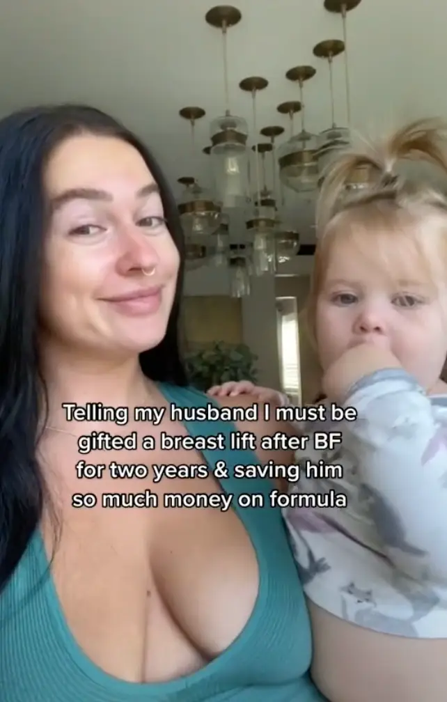 This woman wants her husband to pay for her boob job.