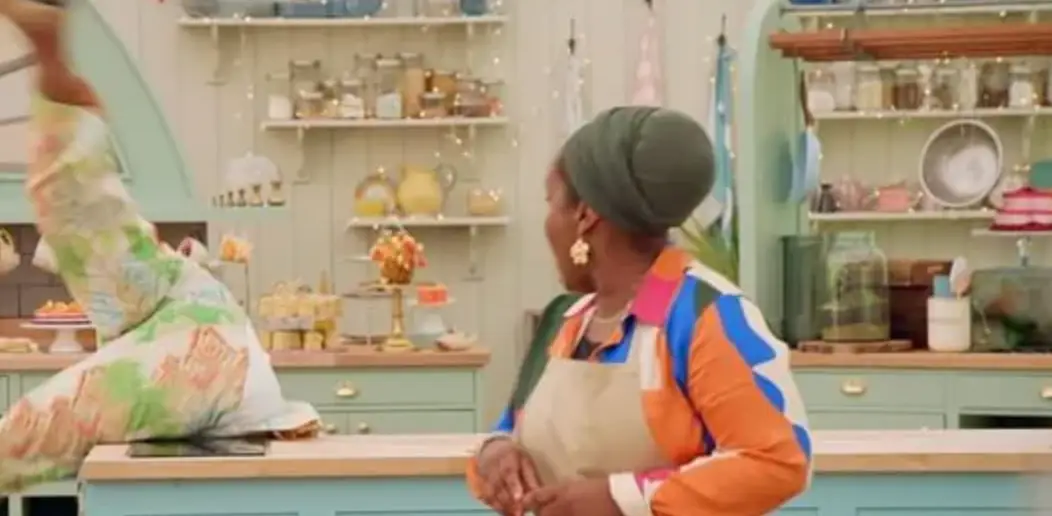 Alison Hammond took a tumble during the latest episode of the Great British Bake Off (Channel 4)