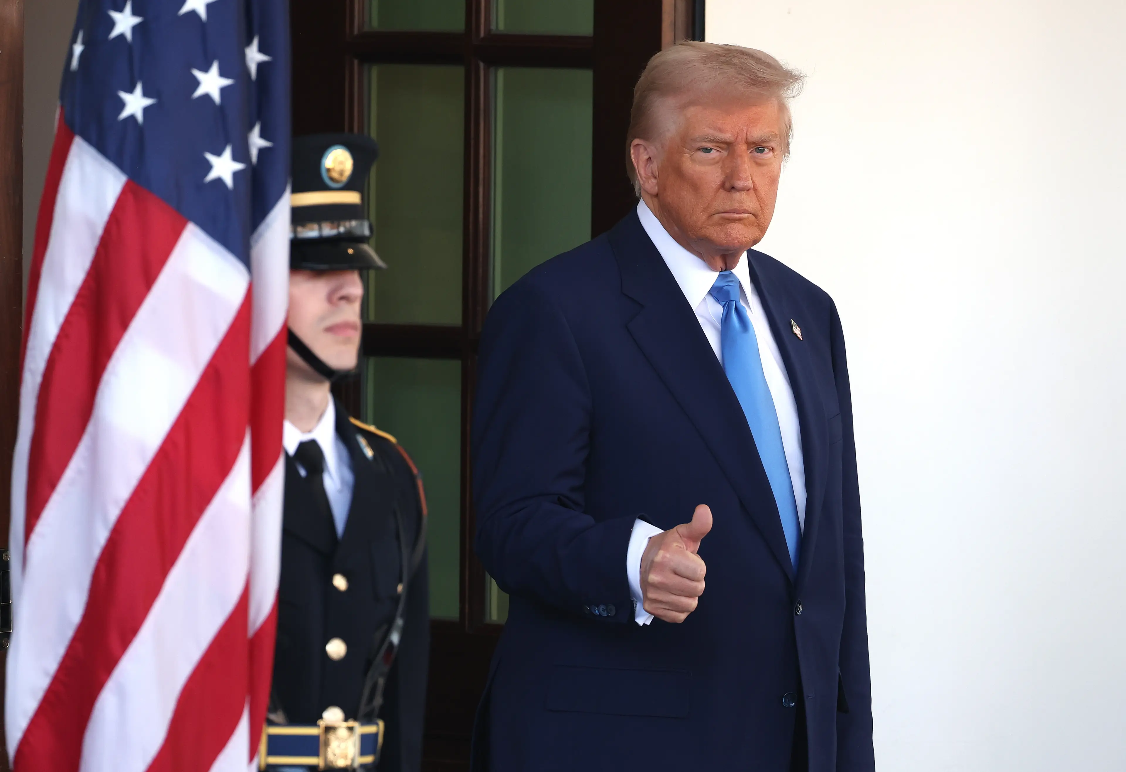 President Donald Trump previously said a scathing remark about Meghan Markle (Tasos Katopodis/Getty Images)