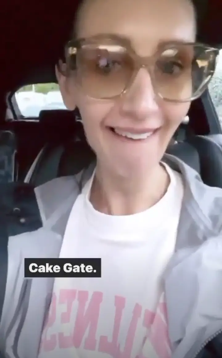 Catherine Tyldesley has responded to 'cake gate'.