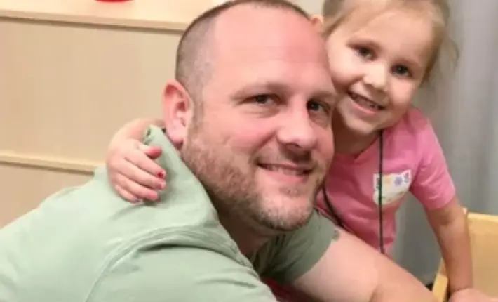 Patric with his late daughter Maisie.