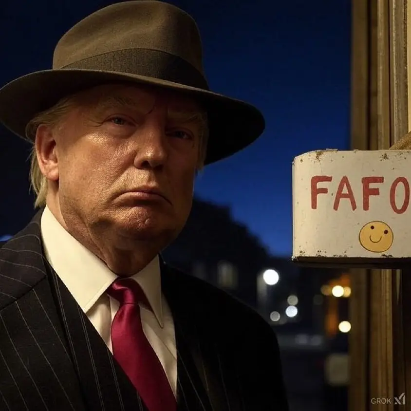 Donald Trump posted a 'FAFO' sign on Instagram over the weekend (Instagram/@realdonaldtrump)