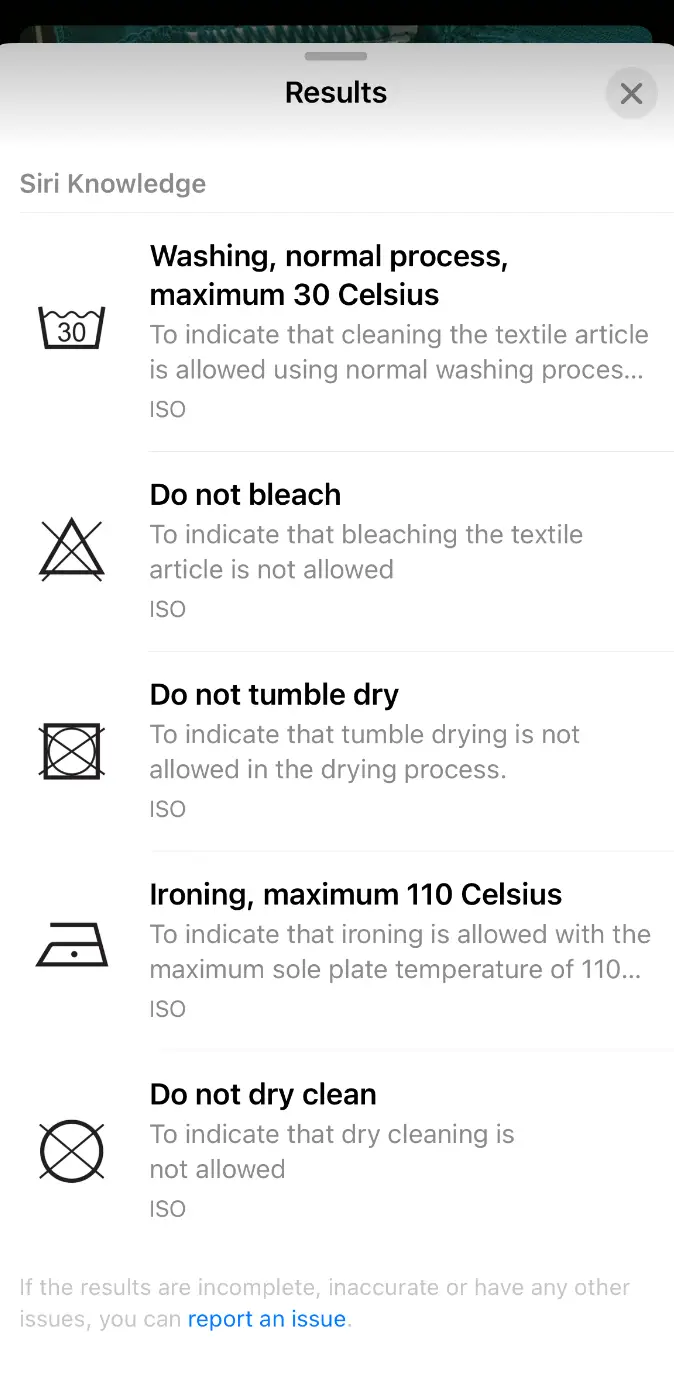 The hack will inform you whether and how you should wash each item of clothing. (Tyla)